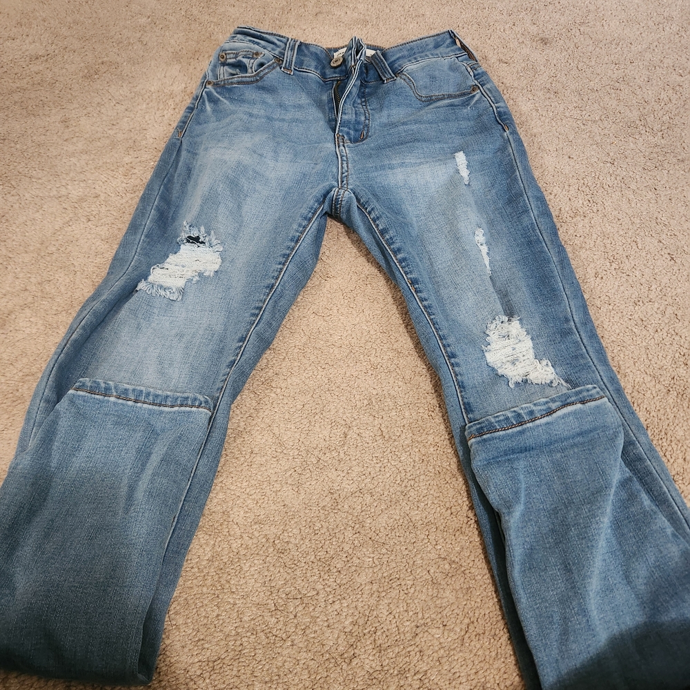 Trendy Distressed Denim Jeans